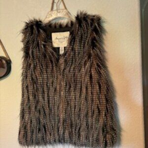American Rag Feathered Vest